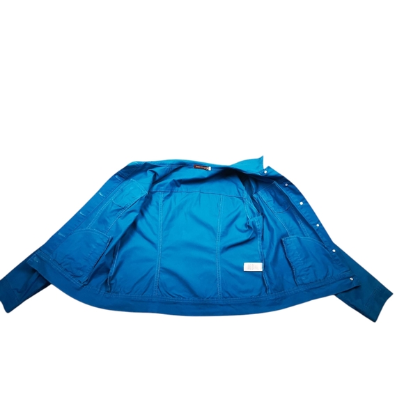 Blue Button-Up Jacket - Picture 9 of 12